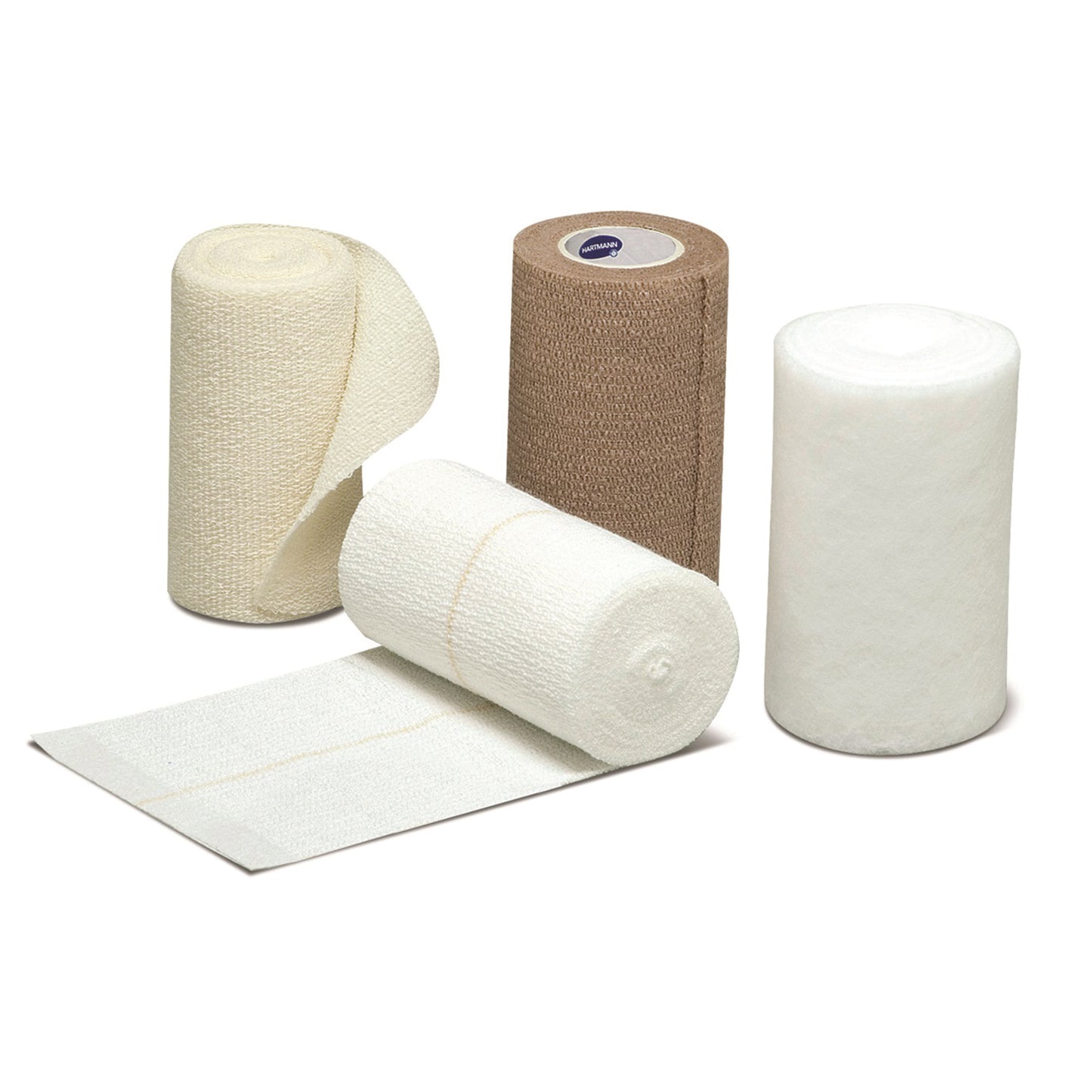 4 Layer Compression Bandage System FourPress® Multiple Sizes Self-adherent / Tape Closure Tan / White NonSterile 30 to 40 mmHg