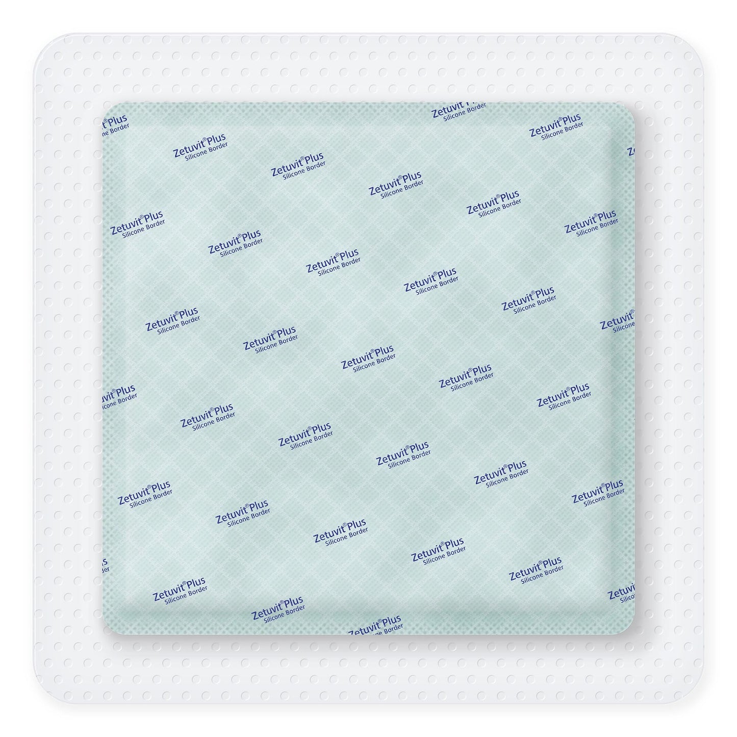 Super Absorbent Dressing Zetuvit® Plus Silicone Border Silicone Adhesive 8 X 8 Inch Square