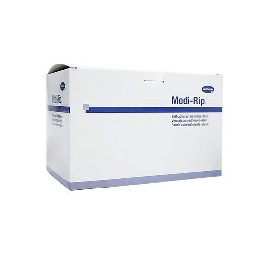 Cohesive Bandage Medi-Rip® 3 Inch X 5 Yard Self-Adherent Closure Blue NonSterile Standard Compression