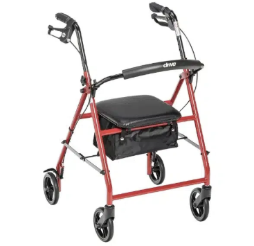 Aluminum Rollator, 6″ Casters