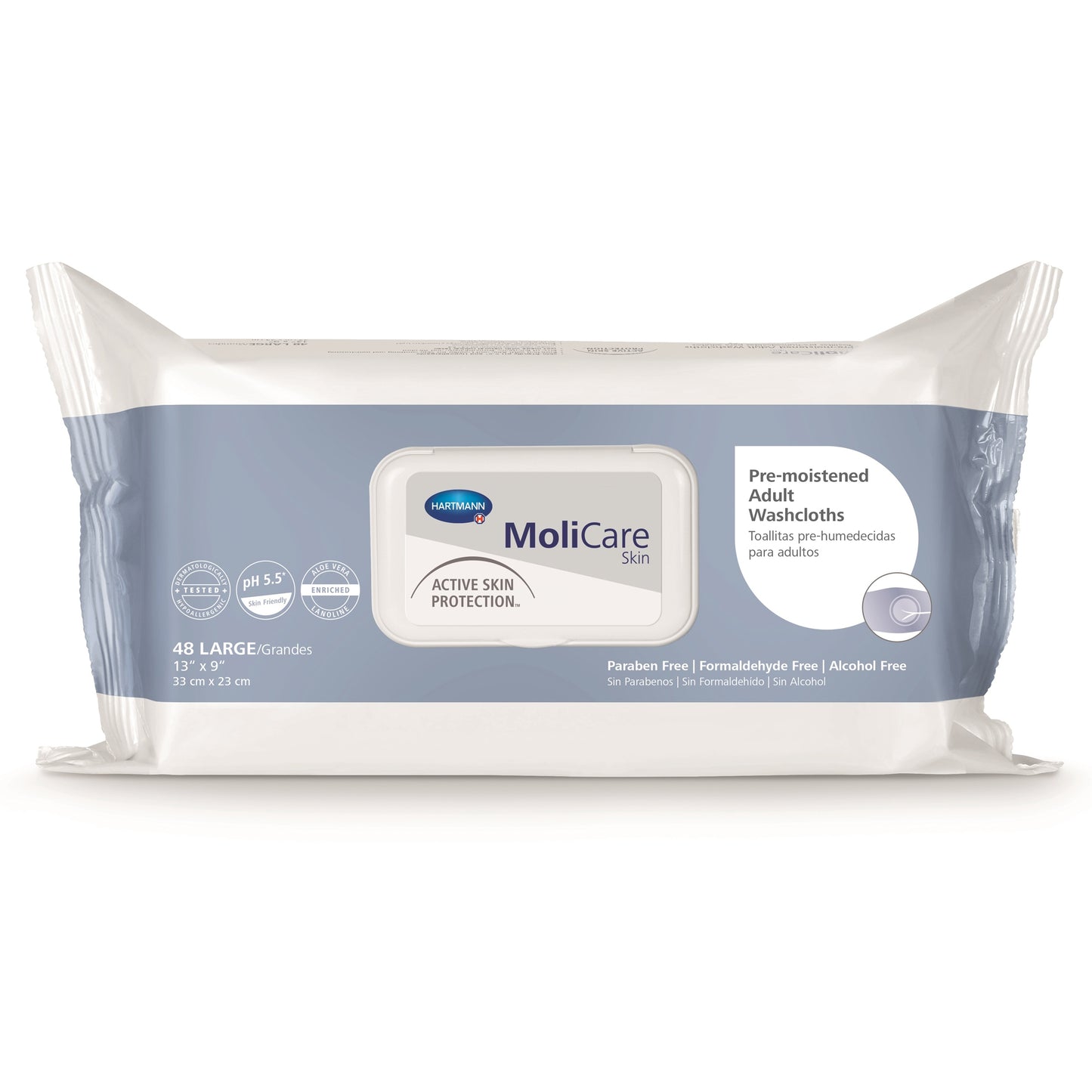 Personal Cleansing Wipe MoliCare® Skin Soft Pack Scented 50 Count