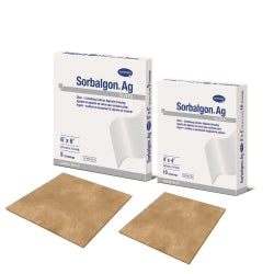 Silver Alginate Dressing Sorbalgon® Ag 6 X 6 Inch Square Sterile