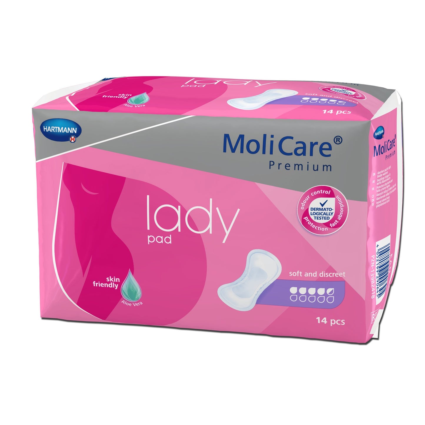 Bladder Control Pad MoliCare® Premium Lady Pad 6-1/2 X 16 Inch Moderate Absorbency Polymer Core One Size Fits Most