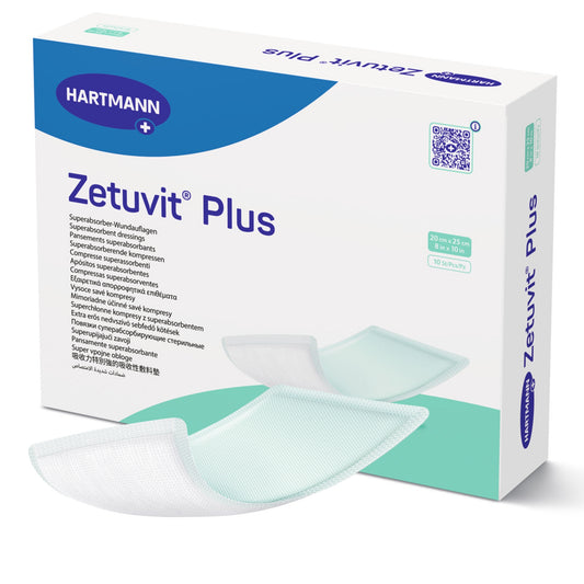 Super Absorbent Dressing Zetuvit® Plus Without Adhesive 8 X 10 Inch Rectangle