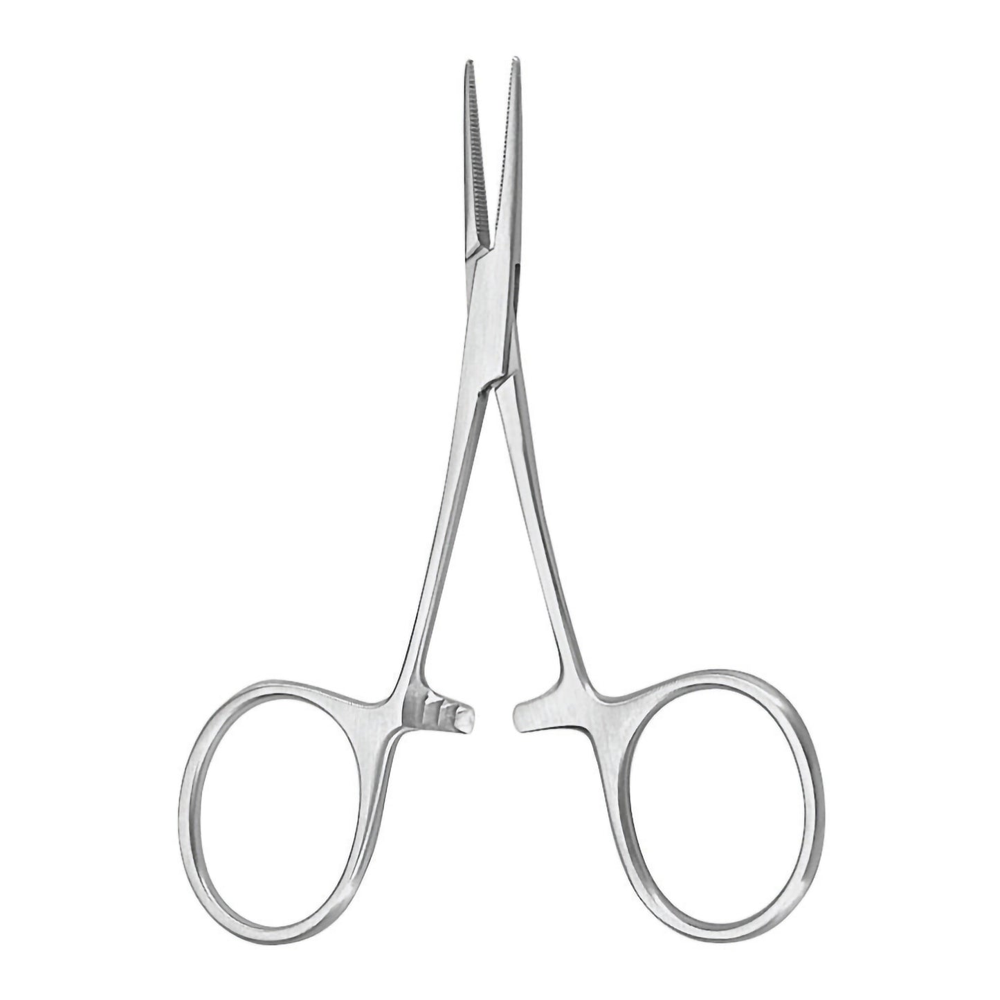 Mosquito Forceps Argent™ Hartmann 3-1/2 Inch Length OR / Surgical Grade German Stainless Steel NonSterile Locking Finger Ring Handle Straight Serrated Tips