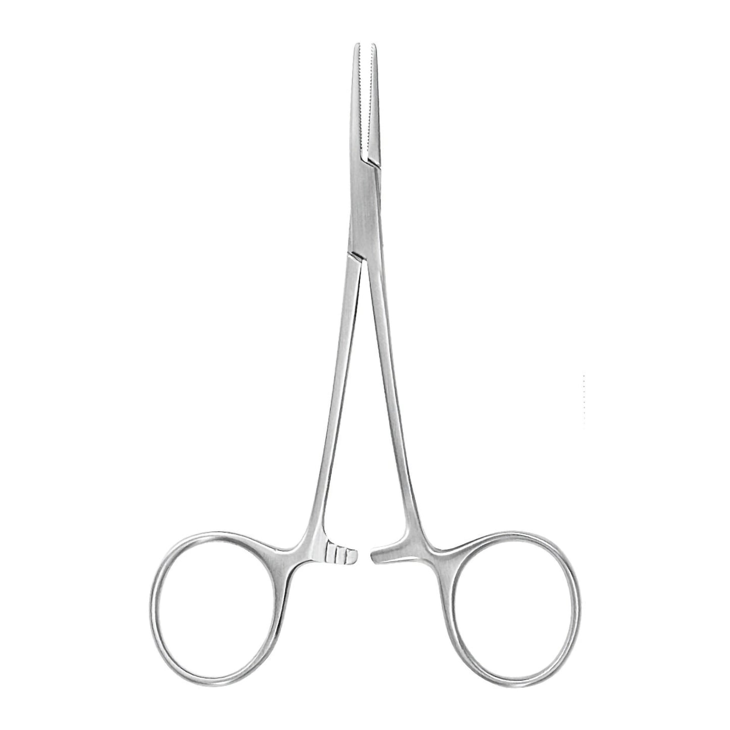 Mosquito Forceps Argent™ Hartmann 3-1/2 Inch Length OR / Surgical Grade German Stainless Steel NonSterile Locking Finger Ring Handle Curved Serrated Tips