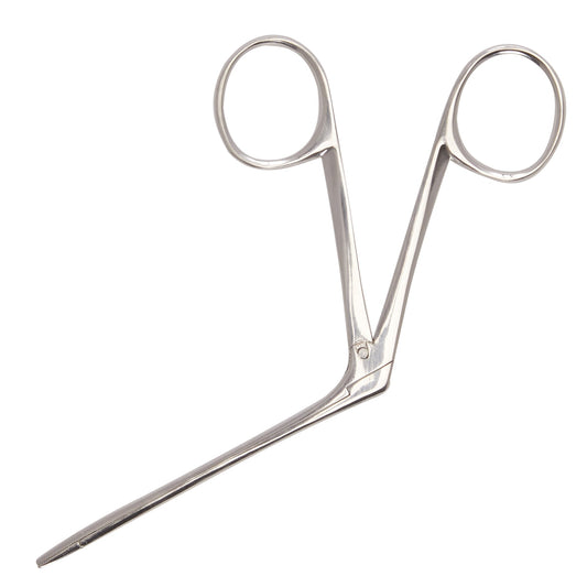 Alligator Forceps Hartmann 3-1/2 Inch Length Floor / Office Grade Stainless Steel NonSterile NonLocking Finger Ring Handle Straight Serrated Tips