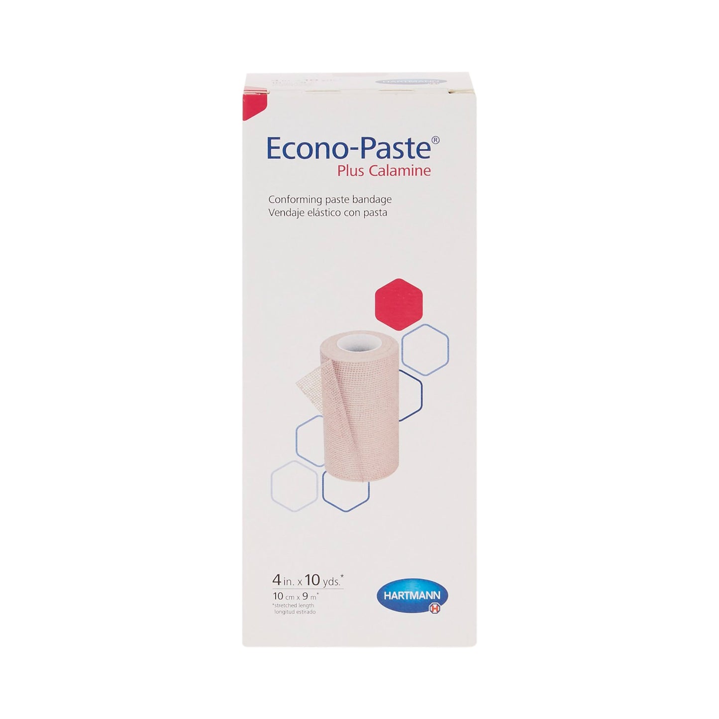 Unna Boot Econo-Paste® Plus Calamine Zinc Oxide / Calamine 4 Inch X 10 Yard