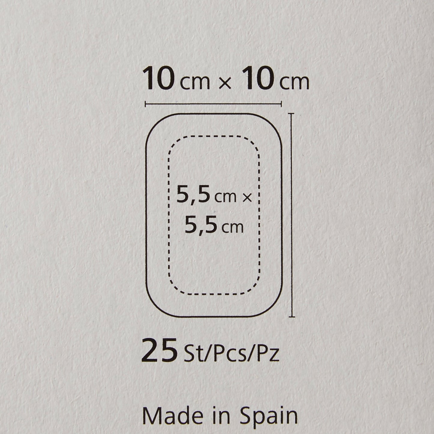 Island Dressing Cosmopor® Steril 4 X 4 Inch Square Sterile Water Resistant Backing