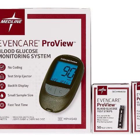 EvenCare ProView Blood Glucose Monitoring System
