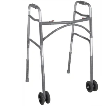 Bariatric Aluminum Folding Walker, Two Button